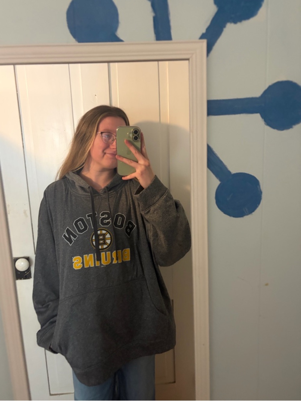 Champion Boston bruins gray hoodie